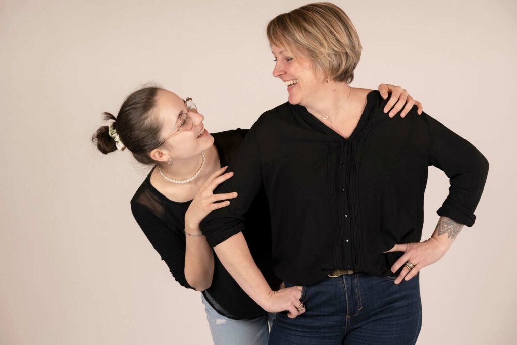 séance photo mère et fille